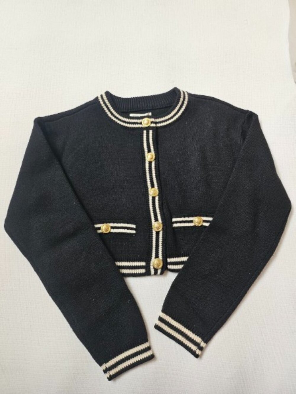 AE Button-Up Crew Neck Cardigan